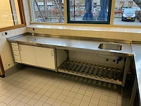 Rvs spoeltafel (wandgemonteerd) - afbeelding 2 van  7