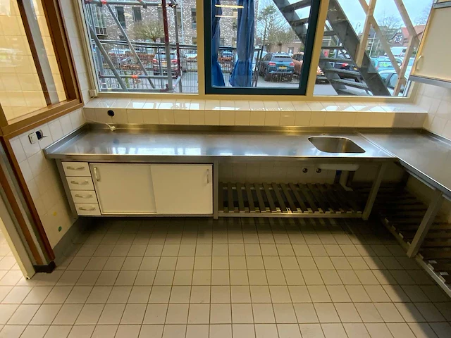 Rvs spoeltafel (wandgemonteerd) - afbeelding 3 van  7