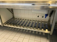 Rvs spoeltafel (wandgemonteerd) - afbeelding 5 van  7