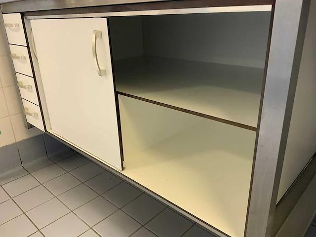 Rvs spoeltafel (wandgemonteerd) - afbeelding 6 van  7