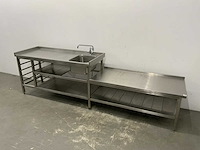 Rvs spoeltafel - afbeelding 1 van  10