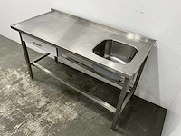 Rvs spoeltafel - afbeelding 1 van  8