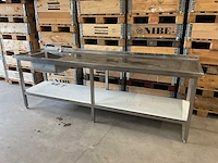 Rvs spoeltafel - afbeelding 1 van  3