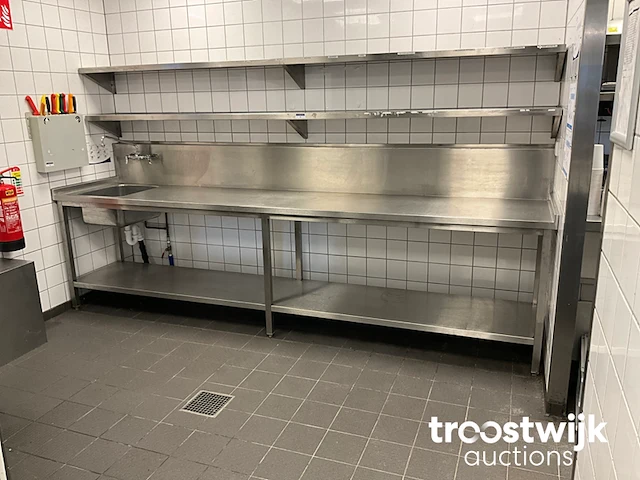 Rvs spoeltafel - afbeelding 1 van  5