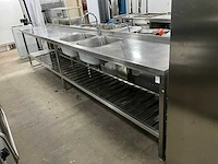 Rvs spoeltafel - afbeelding 1 van  6