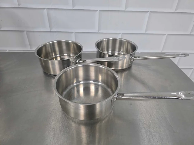 Rvs steelpan (3x) - afbeelding 1 van  3