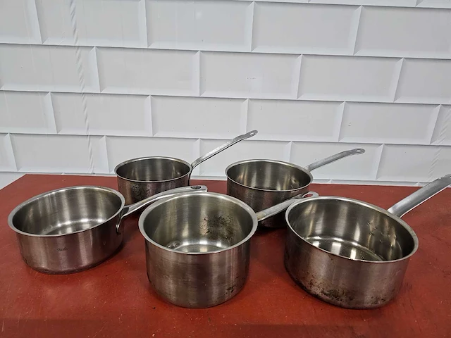 Rvs steelpan (5x) - afbeelding 1 van  2