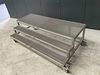 Rvs trap bordes - verrijdbaar - afbeelding 3 van  4