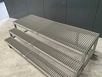 Rvs trap bordes - verrijdbaar - afbeelding 4 van  4