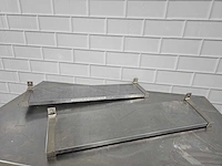 Rvs / trespa wandschap (2x) - afbeelding 1 van  3