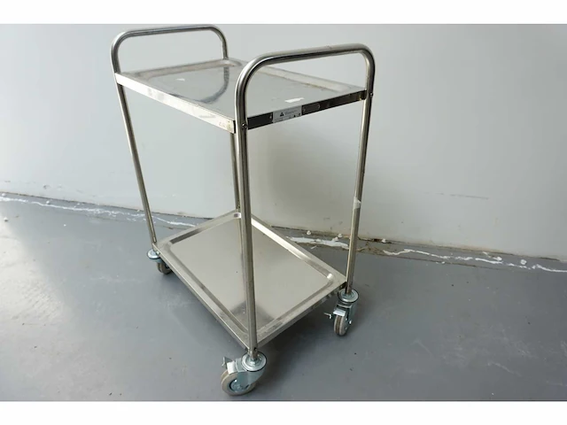 Rvs trolley (2x) - afbeelding 2 van  3