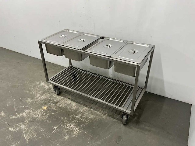 Rvs uitschepwagen - afbeelding 1 van  4