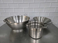 Rvs vergiet (3x) - afbeelding 1 van  4