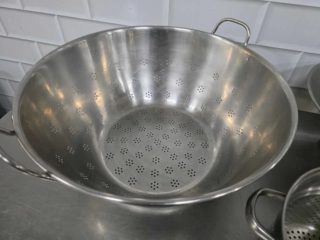 Rvs vergiet (3x) - afbeelding 3 van  4