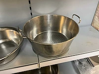 Rvs vergieten en emmers (9x) - afbeelding 5 van  7