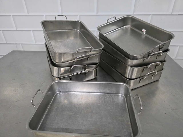 Rvs vleesbak (10x) - afbeelding 1 van  3