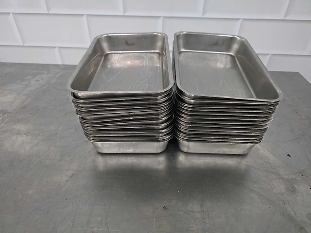 Rvs vleesbak (25x) - afbeelding 1 van  4
