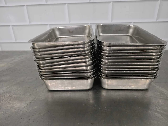 Rvs vleesbak (25x) - afbeelding 2 van  4