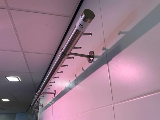 Rvs vleeshaak wandbuis - afbeelding 2 van  6