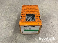 Rvs vlonderschroef 5x60 mm