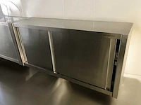 Rvs wandkast | schuifdeuren - afbeelding 1 van  2