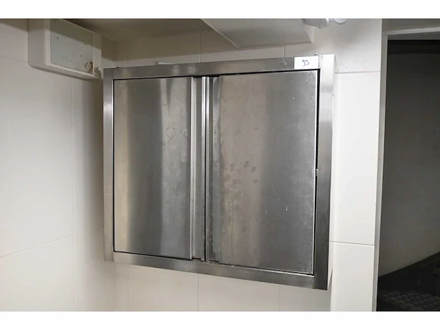 Rvs wandkast - afbeelding 1 van  3