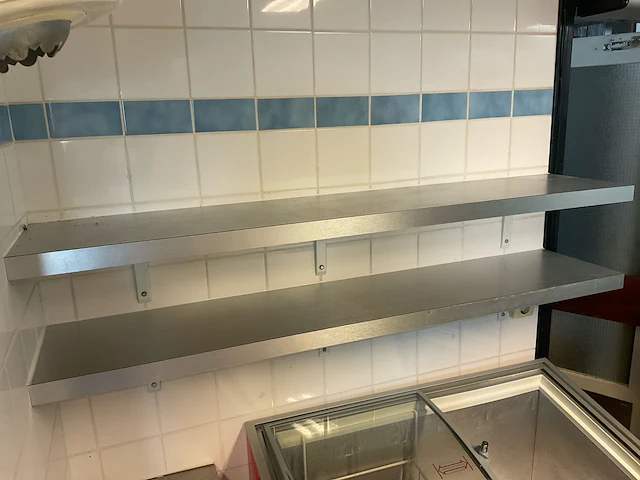 Rvs wandplank (4x) - afbeelding 2 van  5