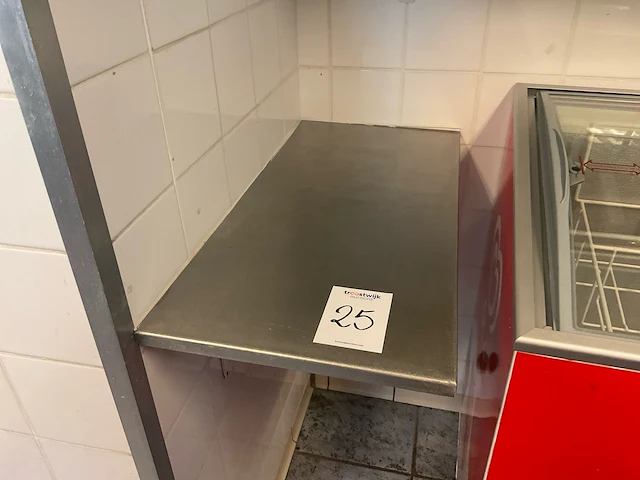 Rvs wandplank (4x) - afbeelding 3 van  5