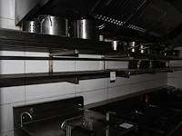 Rvs wandrek met 2 etages. afmeting 341 x 38 cm. - afbeelding 1 van  3