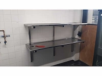 Rvs wandschap (2x) - afbeelding 1 van  2