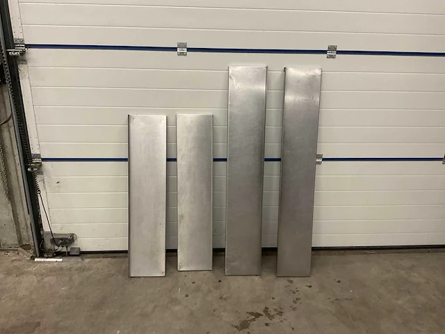 Rvs wandschap (4x) - afbeelding 1 van  1