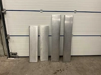 Rvs wandschap (4x) - afbeelding 1 van  1