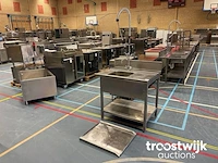 Rvs wastafel met uitvoerblad - afbeelding 2 van  4