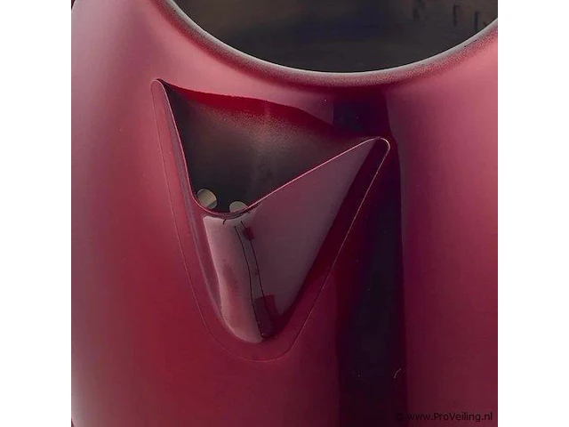 Rvs waterkoker rood - afbeelding 3 van  4