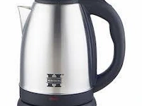 Rvs waterkoker zilver - afbeelding 1 van  3