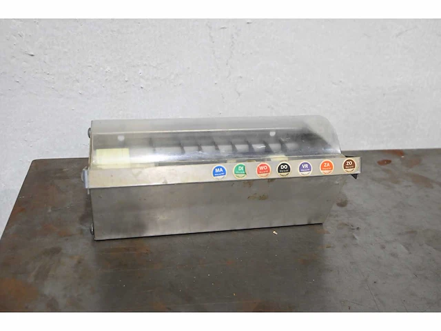Rvs weeksticker dispenser - afbeelding 1 van  2