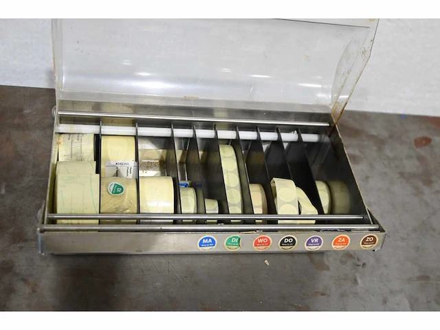 Rvs weeksticker dispenser - afbeelding 2 van  2