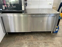 Rvs werkbank met schuifdeuren - afbeelding 2 van  5