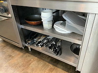 Rvs werkbank met schuifdeuren - afbeelding 5 van  5