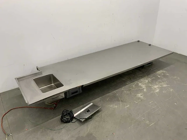 Rvs werkblad met bain-marie - afbeelding 2 van  7