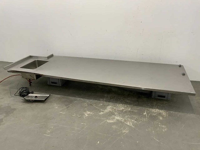 Rvs werkblad met bain-marie - afbeelding 1 van  7