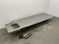 Rvs werkblad met bain-marie - afbeelding 2 van  7