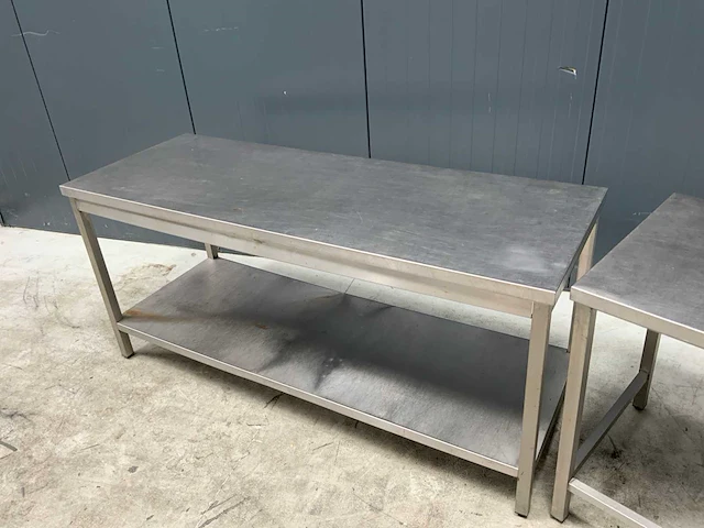 Rvs werktafel (2x) - afbeelding 3 van  4