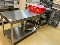 Rvs werktafel (3x) - afbeelding 1 van  6