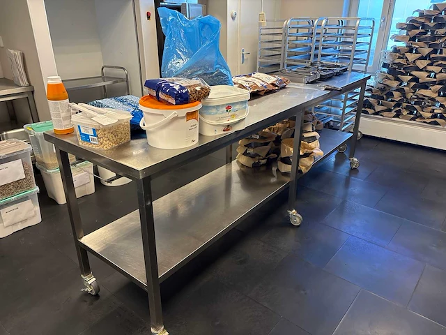 Rvs werktafel (7x) - afbeelding 2 van  6