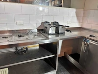 Rvs werktafel compleet 400cm - afbeelding 2 van  3