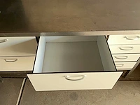 Rvs werktafel met 8 lades - afbeelding 3 van  7