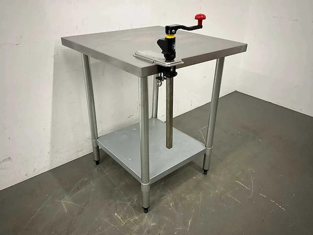 Rvs werktafel met blikopener - afbeelding 2 van  4