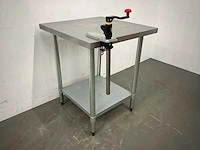 Rvs werktafel met blikopener - afbeelding 2 van  4