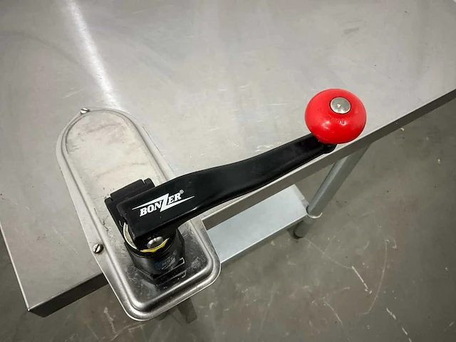 Rvs werktafel met blikopener - afbeelding 4 van  4